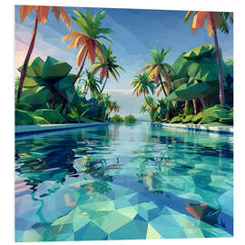 Cuadro de PVC Tropical pool
