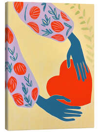 Tableau sur toile Hand on Heart - Frank Daske