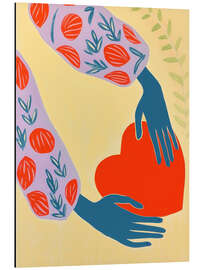 Magnettafel Hand aufs Herz