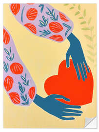 Autocolante decorativo Hand on Heart