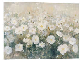 Hartschaumbild Vintage Blumenfeld