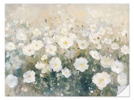 Wandsticker Vintage Blumenfeld