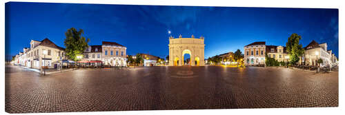 Canvas print Potsdam Brandenburg Gate and Old Town
