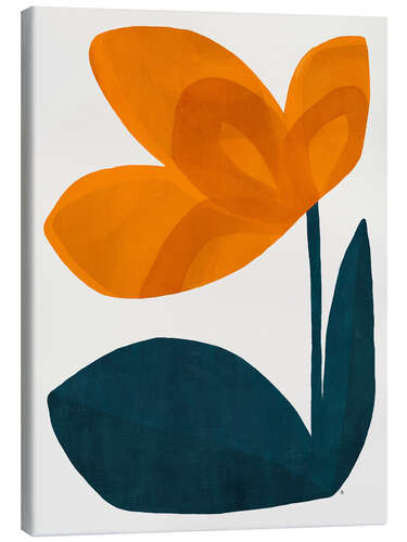 Leinwandbild Minimalistische Blume