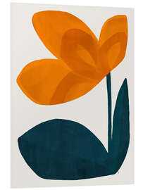 Hartschaumbild Minimalistische Blume