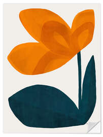 Wall sticker Minimalist flower