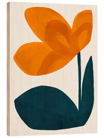 Puutaulu Minimalist flower