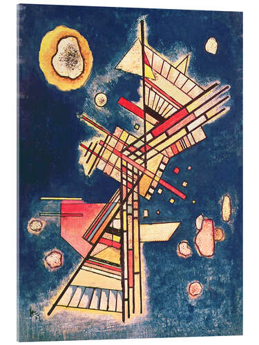 Obraz na szkle akrylowym Composition with a Blue Background, 1927