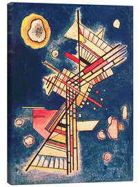 Leinwandbild Komposition mit blauem Hintergrund, 1927 - Wassily Kandinsky