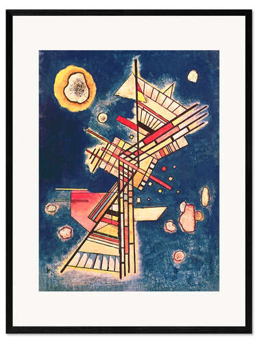 Framed art print Composition with a Blue Background, 1927
