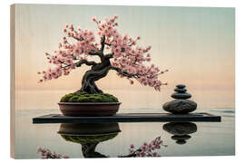 Wood print Asian Vibes - Mango Art