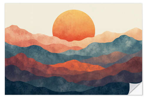 Wall sticker Rising Sun