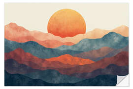 Wall sticker Rising Sun - Mango Art