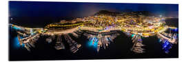 Obraz na szkle akrylowym Monaco at night - pixelliebe