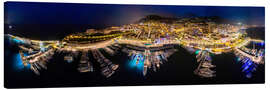 Quadro em tela Monaco at night - pixelliebe