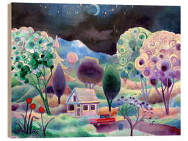 Tableau en bois Peace and Quiet - Josh Byer