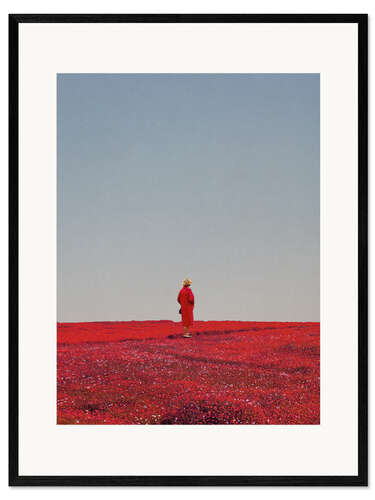 Framed art print Everything was red