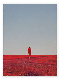 Veggbilde Everything was red - Frank Moth