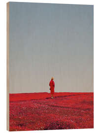 Tableau en bois Everything was red - Frank Moth