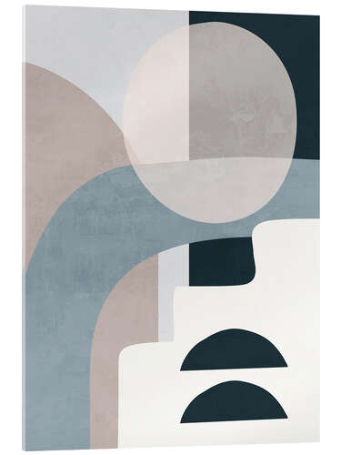 Quadro em acrílico Minimal Soft Shapes I