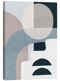 Quadro em tela Minimal Soft Shapes I - ThingDesign
