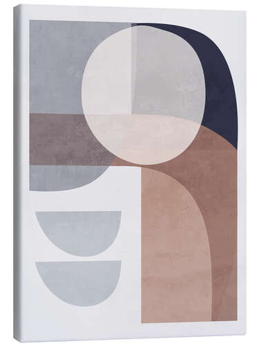 Quadro em tela Minimal Soft Shapes IV