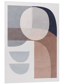 Print på skumplade Minimal Soft Shapes IV