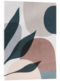Tableau en verre acrylique Minimal Soft Shapes V - ThingDesign