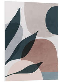 Print på skumplade Minimal Soft Shapes V