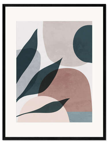 Stampa artistica con cornice Minimal Soft Shapes V