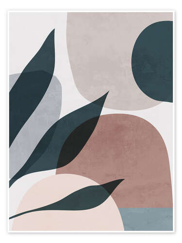 Poster Minimal Soft Shapes V