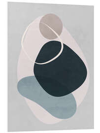 Print på skumplade Minimal Soft Shapes VI