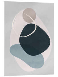 Quadro em plexi-alumínio Minimal Soft Shapes VI - ThingDesign