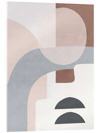 Tableau en verre acrylique Minimal Soft Shapes VII - ThingDesign