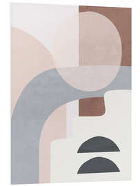 Print på skumplade Minimal Soft Shapes VII