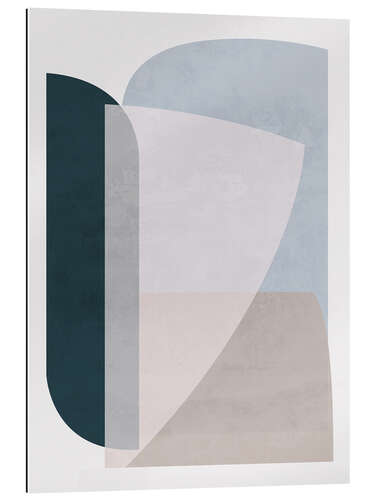 Quadro em plexi-alumínio Minimal Soft Shapes VIII