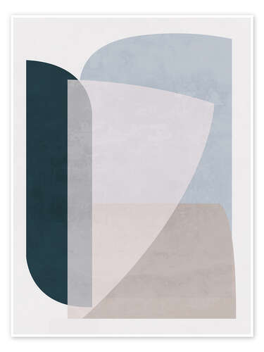 Poster Minimal Soft Shapes VIII