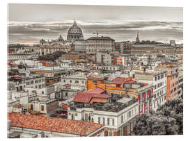 Acrylglasbild Heilige Skyline der Vatikanstadt, Rom - Assaf Frank