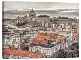 Canvas print Sacred Skyline of Vatican City, Rome - Assaf Frank