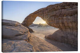 Stampa su tela Rainbow Rock, al Ula, Saudi Arabia - Jan Christopher Becke
