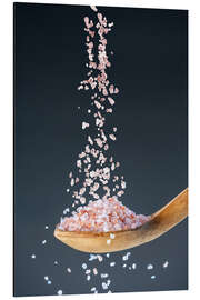 Stampa su alluminio Pink crystals - The salt of life - Thomas Klee