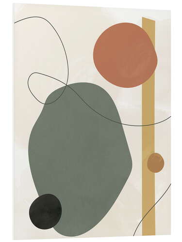 Hartschaumbild Minimalistische Kunst