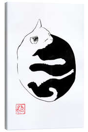 Canvas print Yin Yang Cat - Péchane