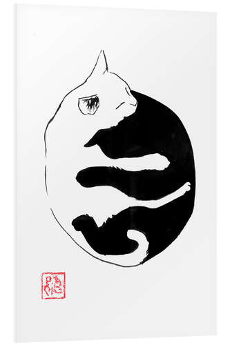 Cuadro de PVC Yin Yang Cats