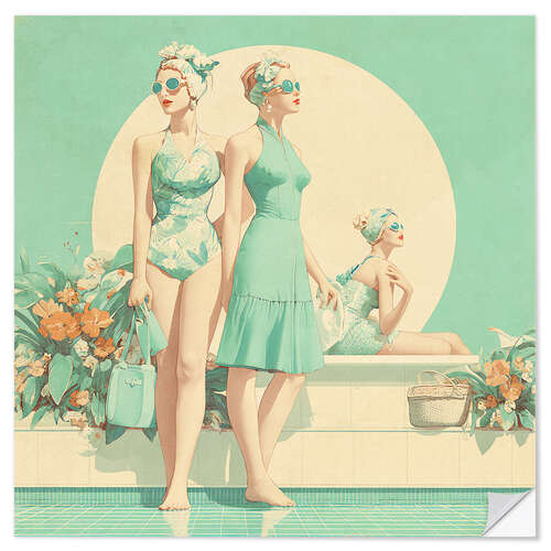 Autocolante decorativo Vintage Summertime