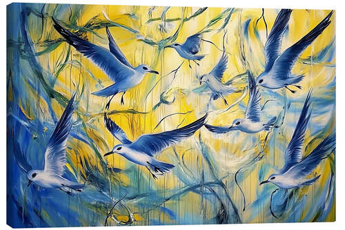 Obraz na płótnie Flock of birds