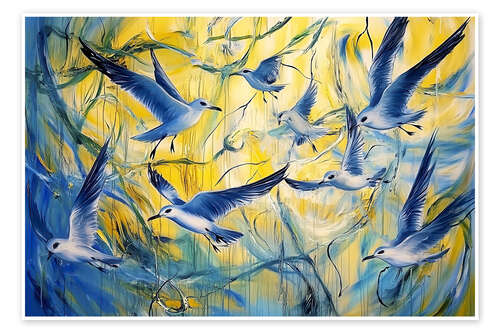 Poster Flock of birds