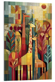 Cuadro de plexi-alu Giraffes in Africa - Peter Roder