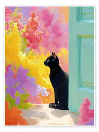 Stampa The cat's dream - Peter Roder
