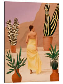Cuadro de plexi-alu Woman in cactus garden - Frank Daske